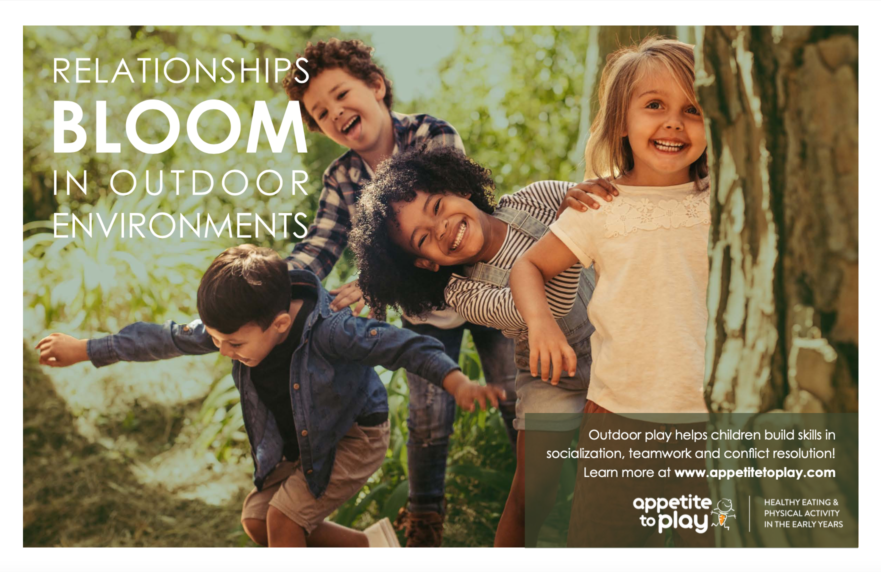 Relationships Bloom in Outdoor Environments Poster