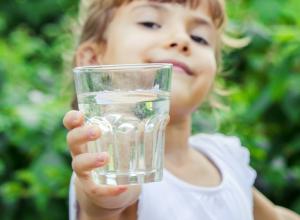 Child with glass of water