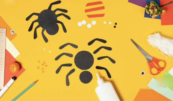 Let's Make Paper Plate Spiders