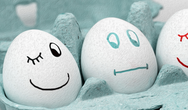 Smiley Faced eggs