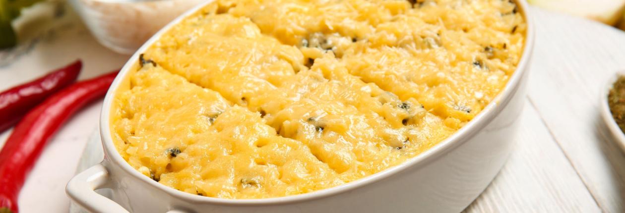 Cheesy Barley Bake