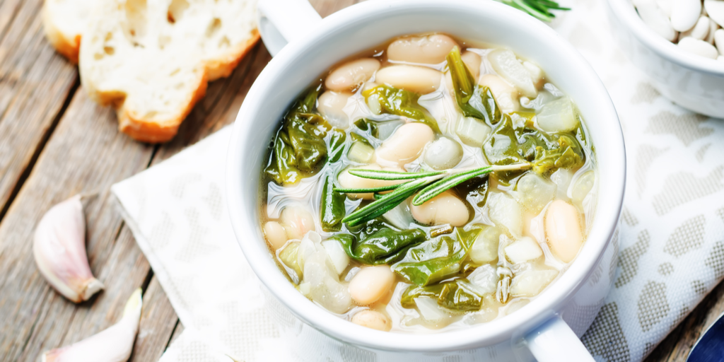 White bean and kale chowder