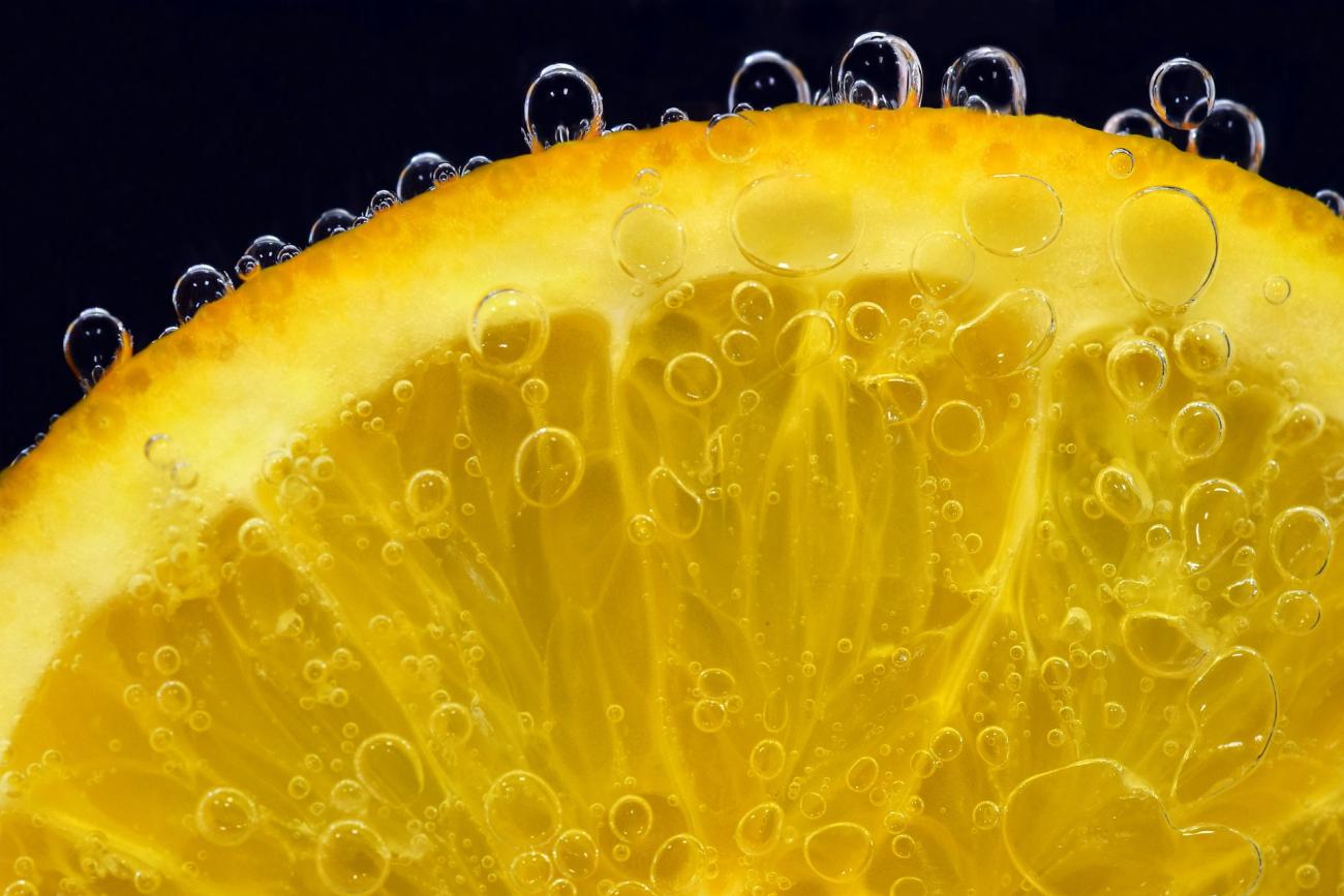 Sliced orange that can be used for making infused water.